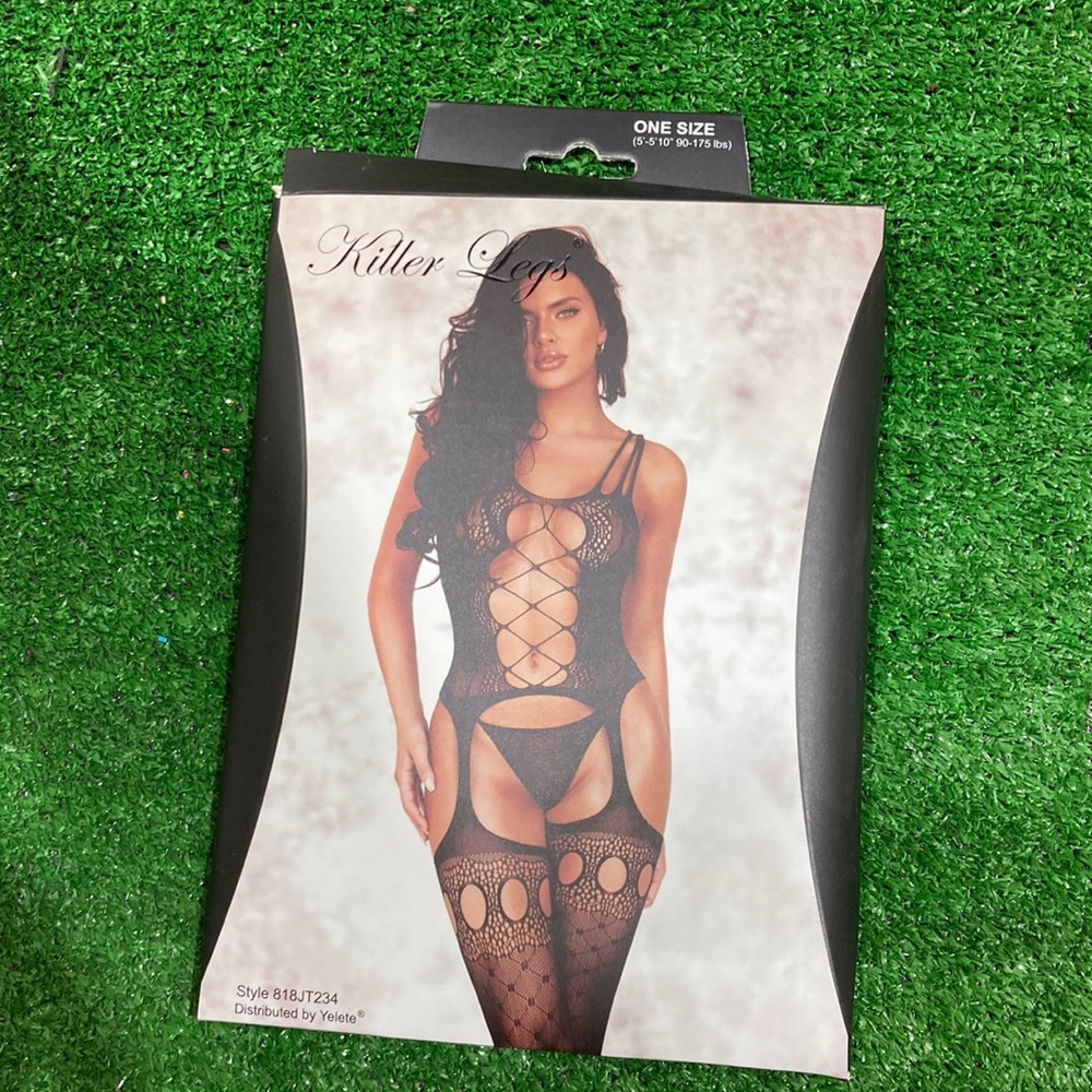 New sexy women's bodystocking lingerie black lingerie woman one size